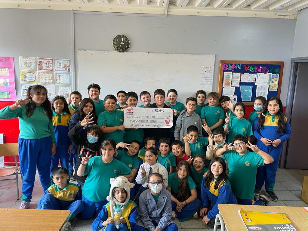 Colegio El Valle de Hualqui con amor y solidaridad aportó en Teletón 2022