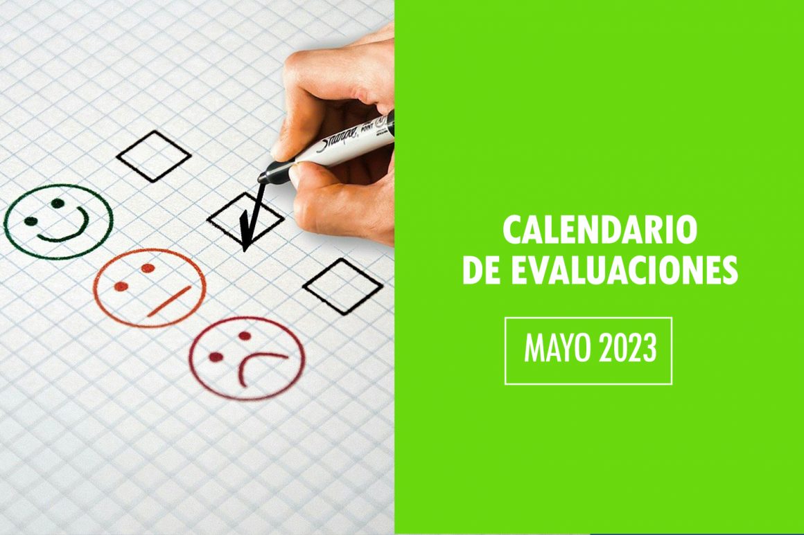 Calendario de Evaluaciones Mayo 2023
