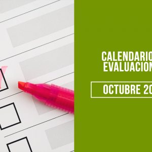 Calendario de Evaluaciones Octubre 2023