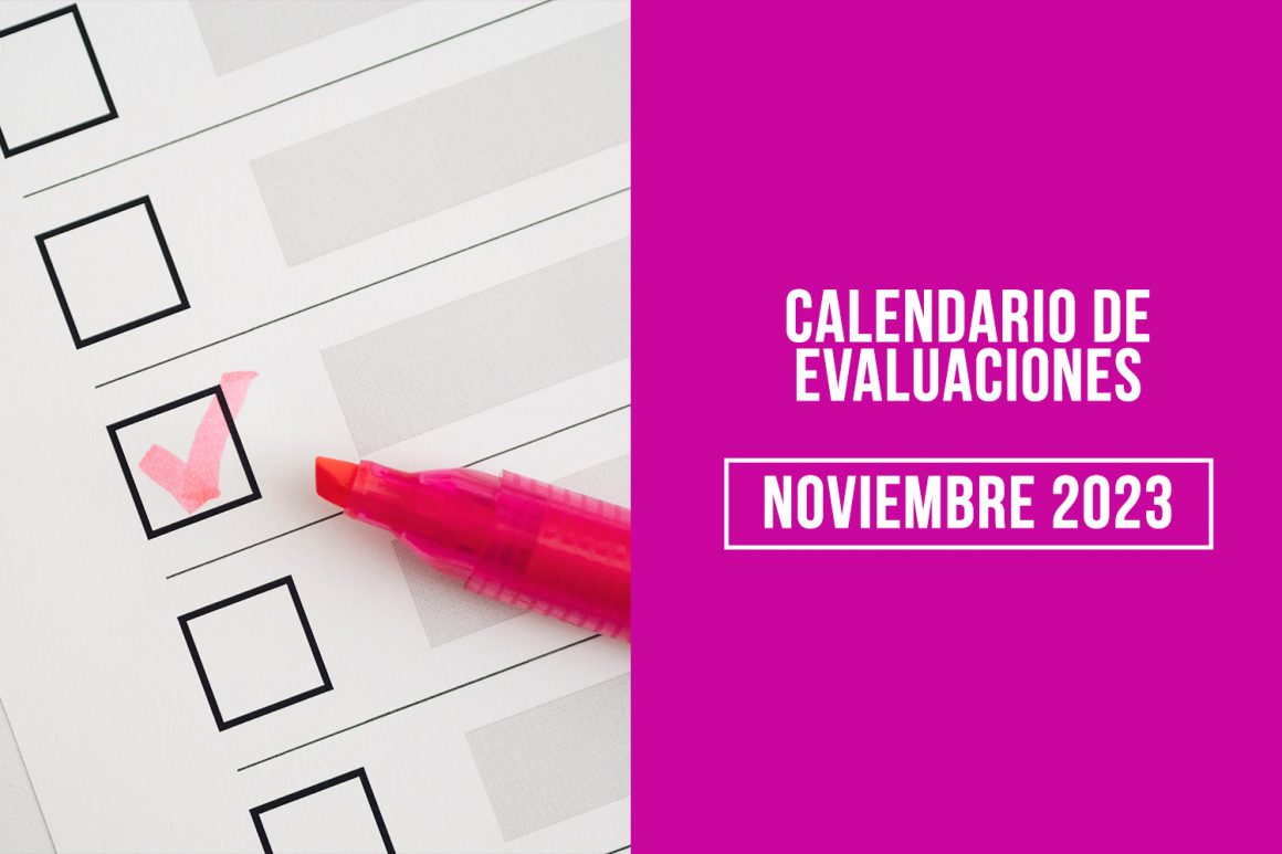 Calendario de Evaluaciones Noviembre 2023