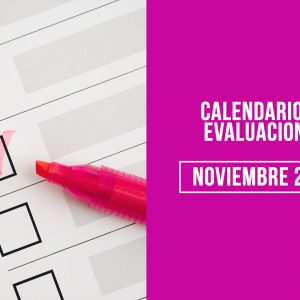 Calendario de Evaluaciones Noviembre 2023