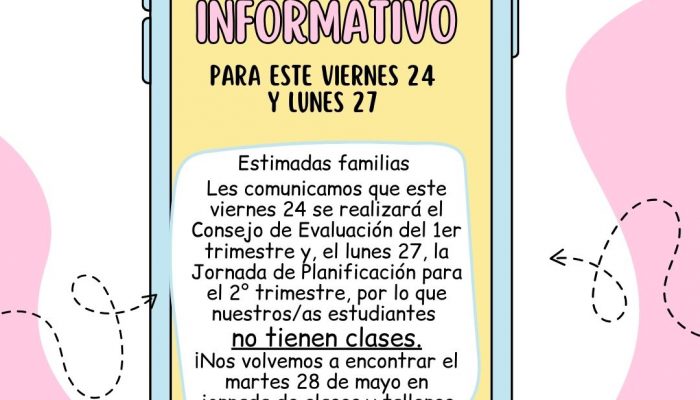 Suspensión de Clases por Consejo de Evaluación 1er Trimestre