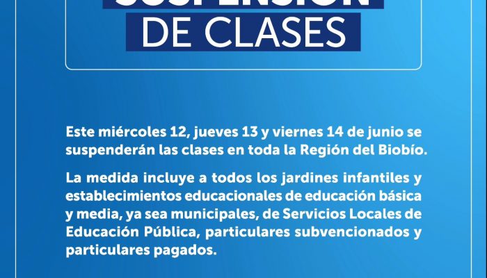 Mineduc suspende actividades escolares