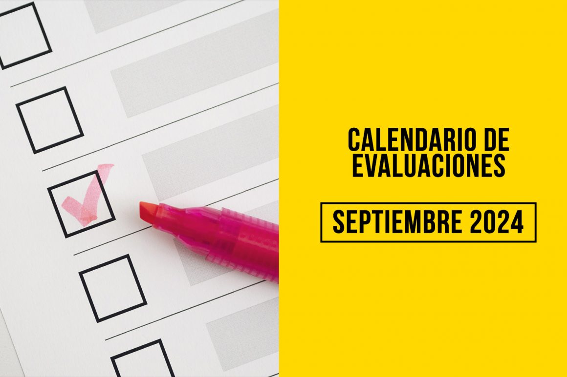 Calendario de Evaluaciones Septiembre 2024