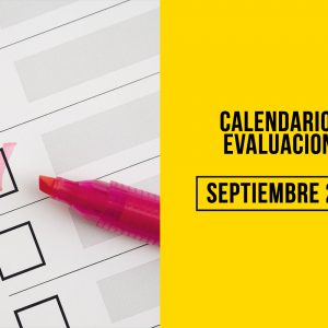 Calendario de Evaluaciones Septiembre 2024