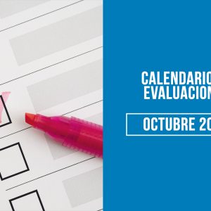 Calendario de Evaluaciones Octubre 2024