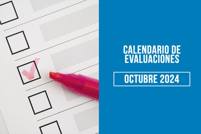 Calendario de Evaluaciones Octubre 2024