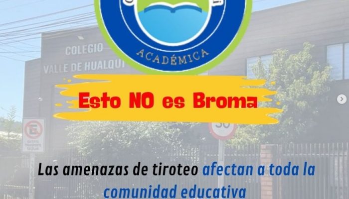 Comunicado ante amenazas escolares