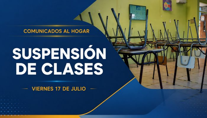 Suspensión de clases: viernes 17 de julio